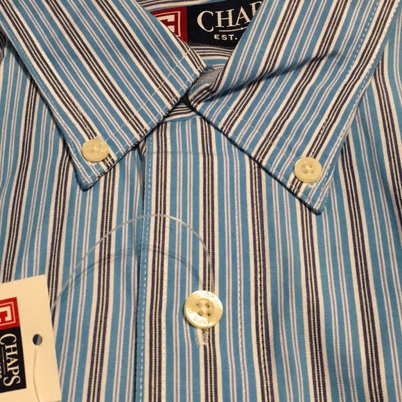 NWT, RALPH LAUREN CHAPS 100 percent Cotton Short Sleeve Button Down Shirt, NEW - Picture 5 of 5